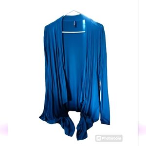 Lock & Love women's lightweight long sleeve turquoise cardigan NWOT